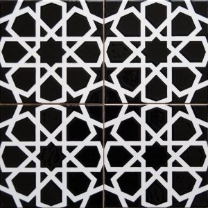 Cami Karoları 20X20 AC-89-Siyah-Beyaz