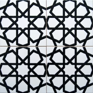 Cami Karoları 20X20 AC-89-Beyaz-Siyah