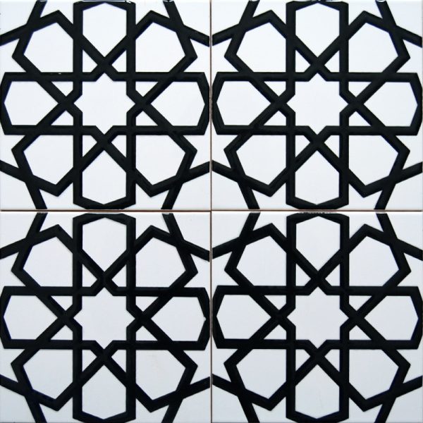 Cami Karoları 20X20 AC-89-Beyaz-Siyah