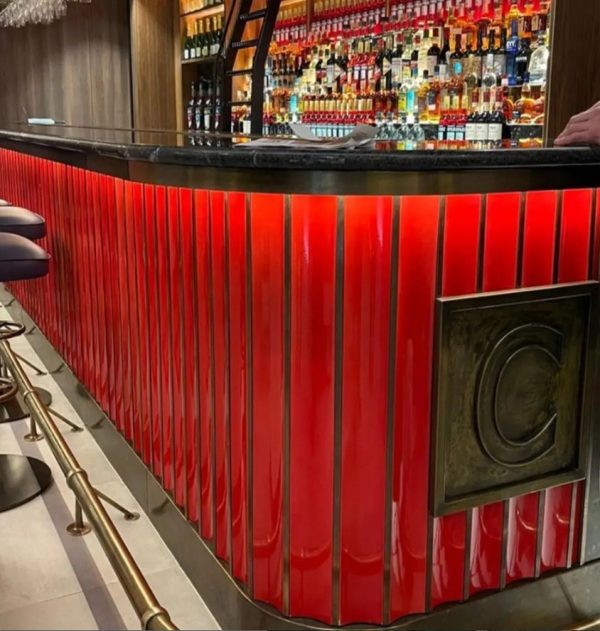 Bar Önü Seramik Karo 10x100 CM Kırmızı Wow Tile - Görsel 4